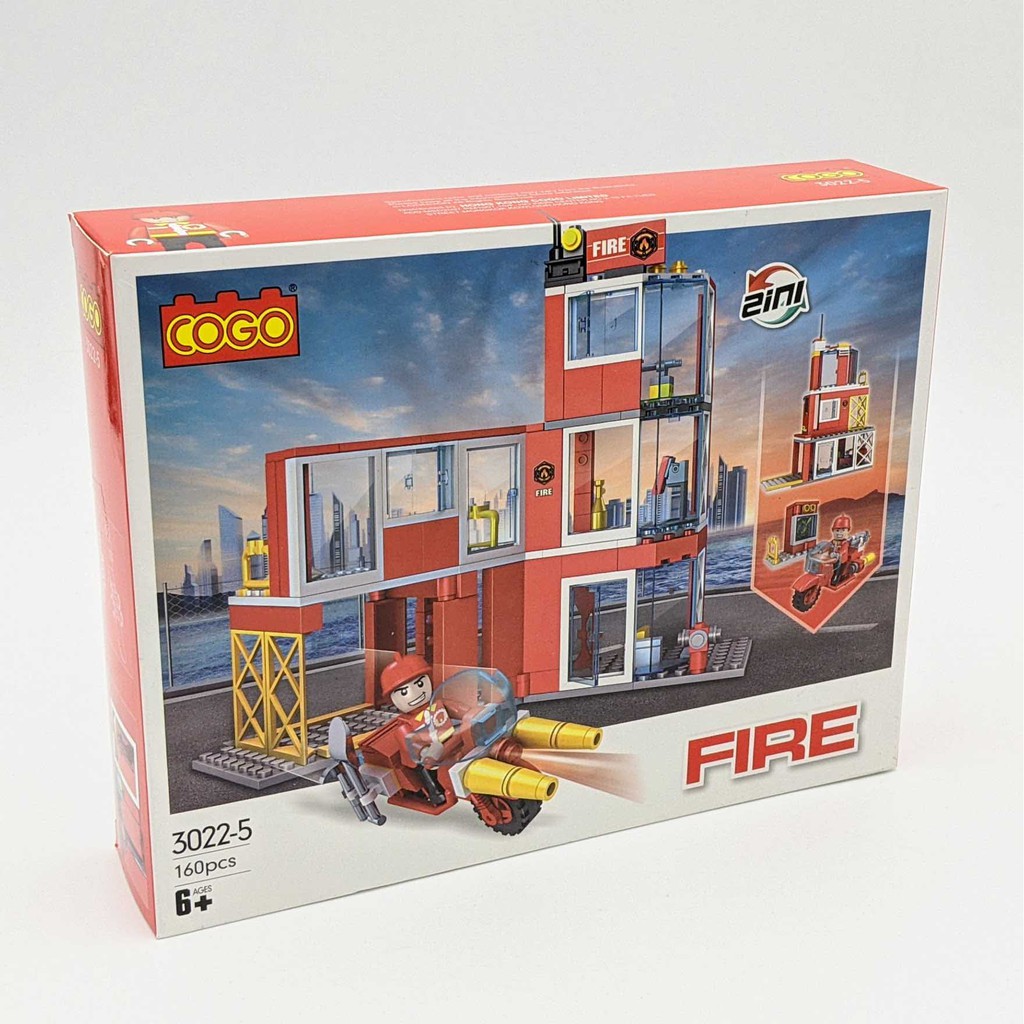 Bộ LEGO 160 miếng - Lắp ráp lính cứu hỏa