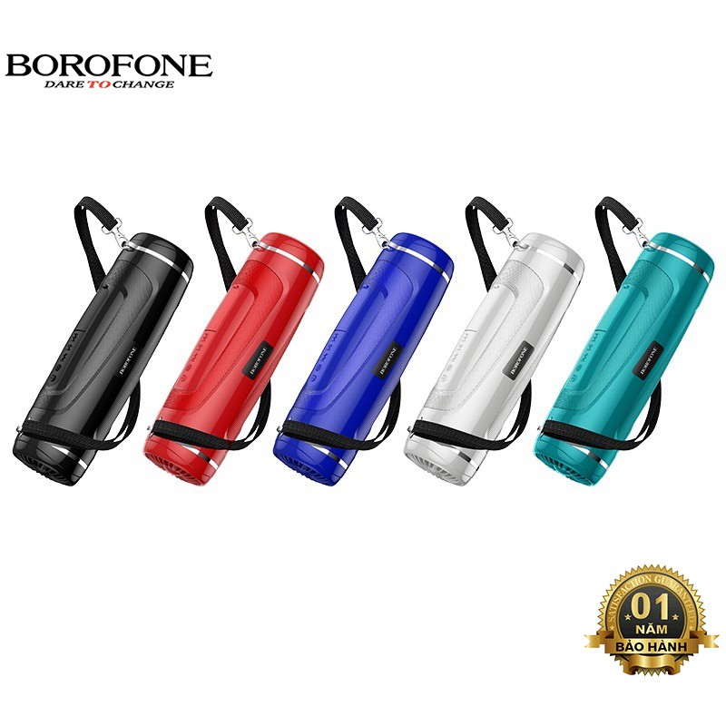 Loa Bluetooth Borofone BR7 có đèn Pin, Bass mạnh mẽ, to rõ, hỗ trợ di động không dây