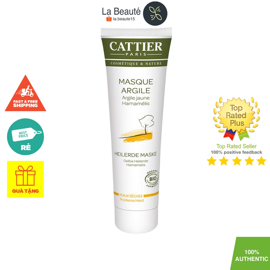 Cattier Masque Argile - Mặt Nạ Đất Sét 100ml