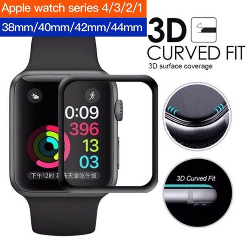 Apple Watch 1/2/3/4 3D 9H Tempered Glass