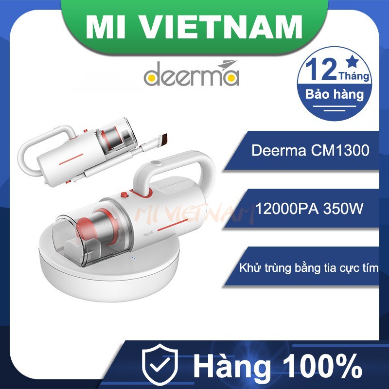 Máy Hút Bụi Cầm Tay Deerma CM1300 Handheld Vacuum Cleaners 12000Pa Lực hút Loại bỏ 99,99% mạt