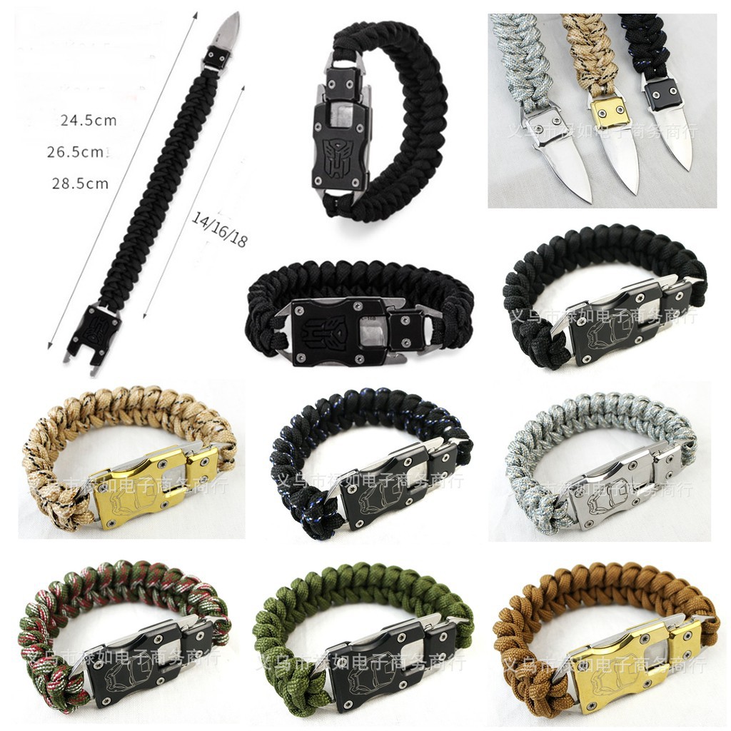 [GIÁ HUỶ DIỆT] Vòng sinh tồn PARACORD - CÓ DAO - chuyên phượt 