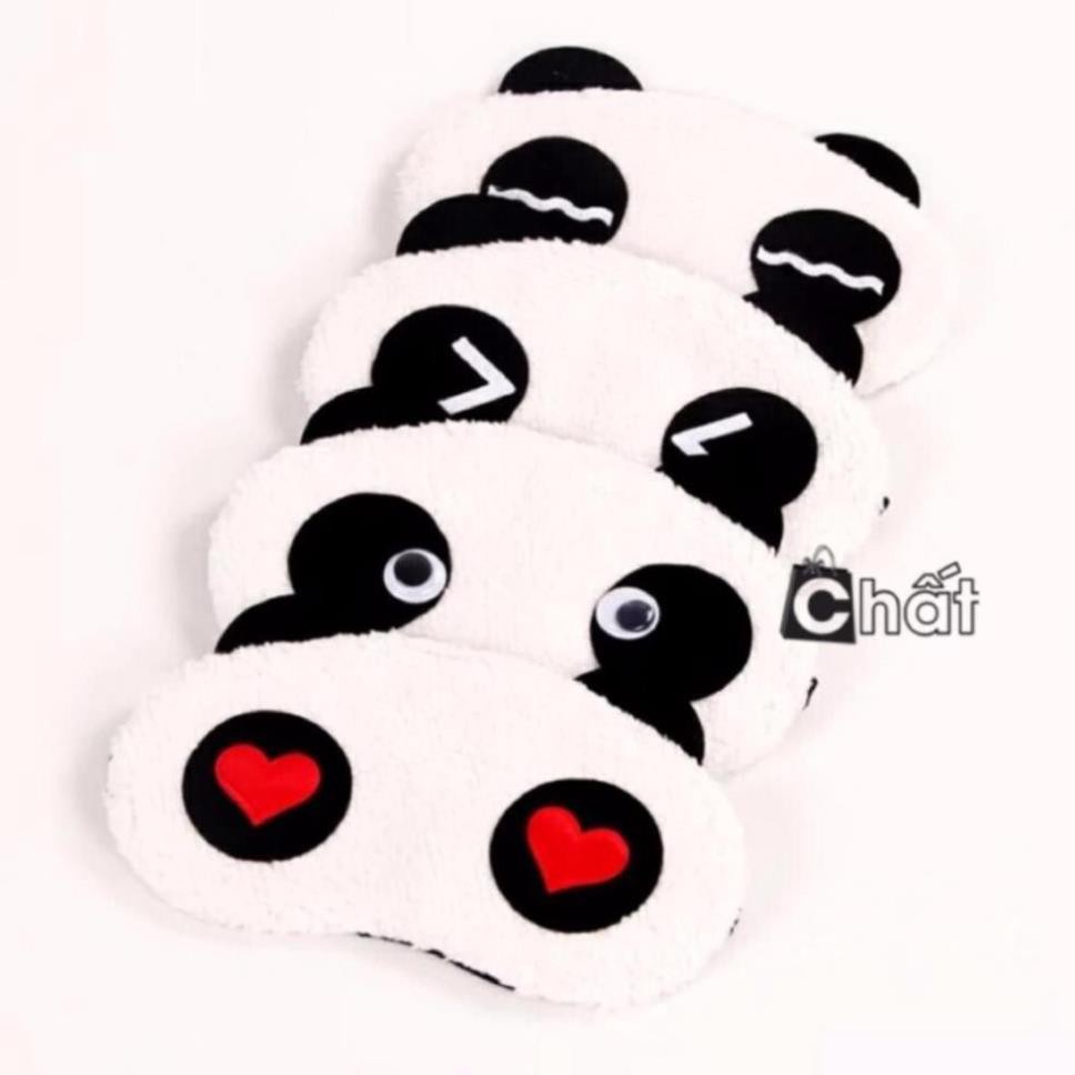 Combo 5 Miếng Tấm che mắt ngủ cotton mềm mại hình gấu siêu cute