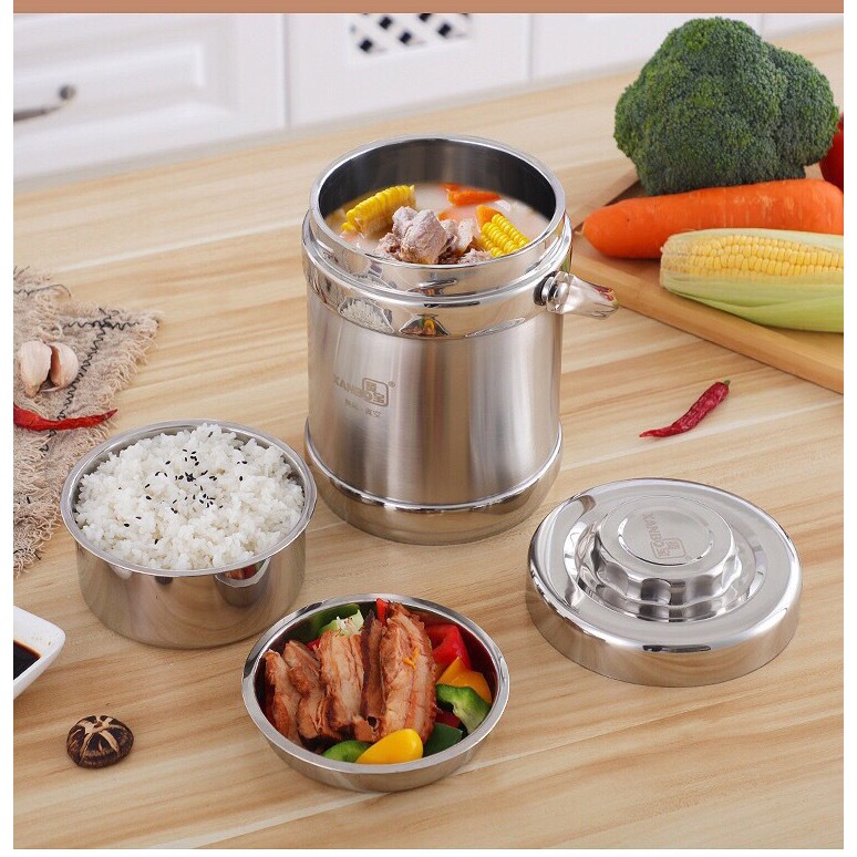 Cặp lồng Inox 304 1,6L XIANBAO Chính Hãng- cặp lồng giữ nhiệt siêu bền | BigBuy360 - bigbuy360.vn
