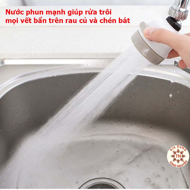 Đầu Vòi Tăng Áp 3 Chế Độ Xoay 360 Độ bồn rửa bát [VÒI TĂNG ÁP]