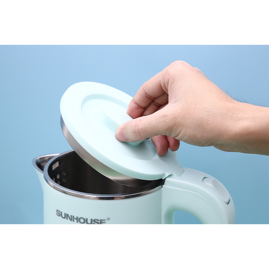 Ấm Siêu Tốc SUNHOUSE SHD1351 1,8L, Bình Đun Siêu Tốc Cao Cấp 2 Lớp Inox - Hàng Chính Hãng BH 1 Năm