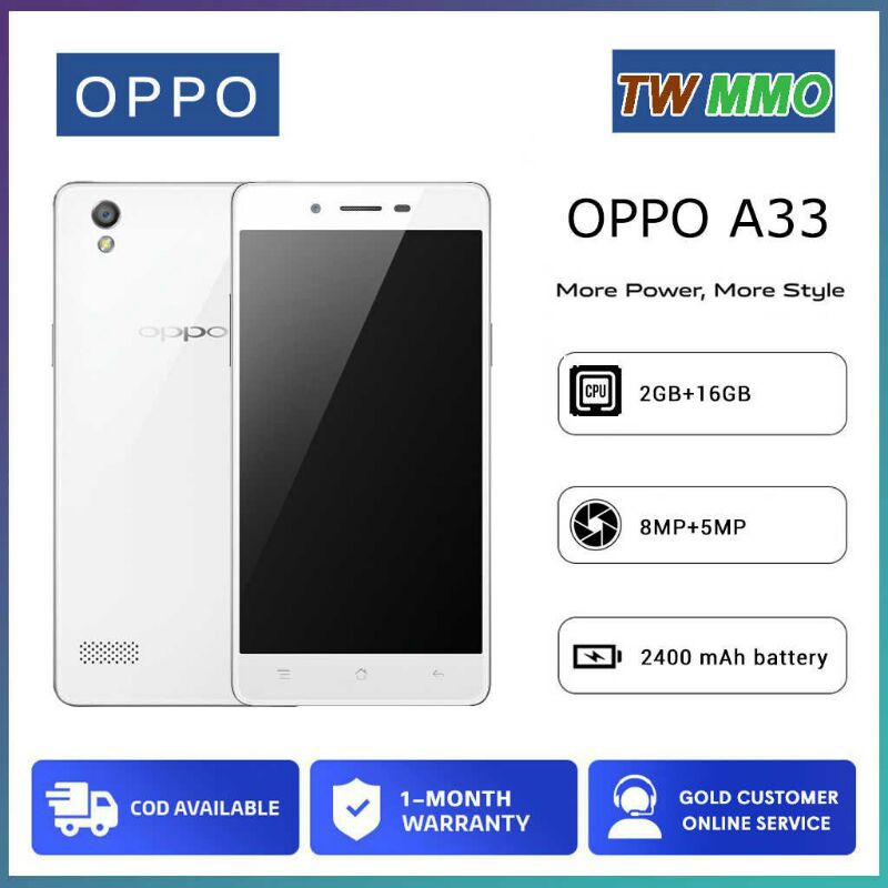 Điện Thoại Oppo A33 Ram 2G Bộ Nhớ 16G Pin Trâu  - Hàng Chính Hãng