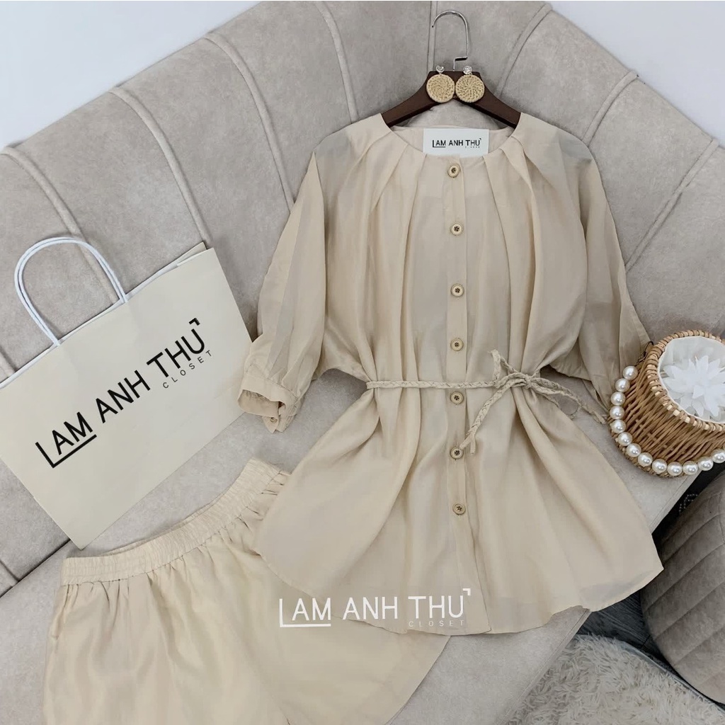 Set quần áo tơ Hàn cá tính 🌟🌟 Set đồ năng động cá tính đi chơi, du lịch xinh xuất sắc