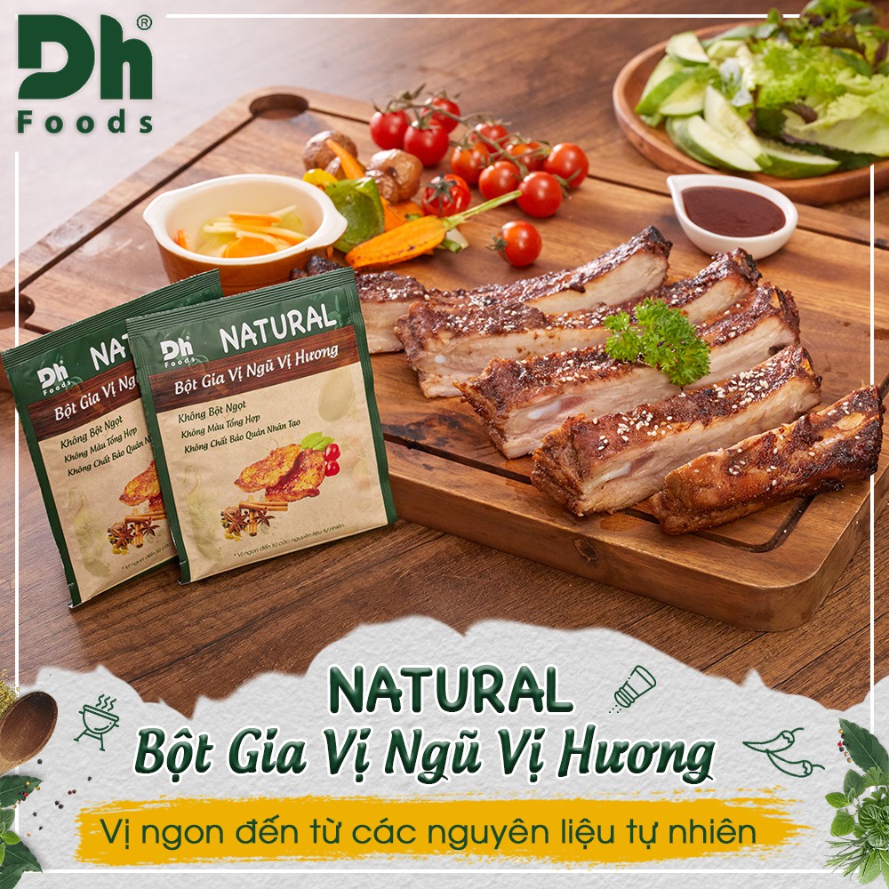 Bột Gia Vị Ngũ Vị Hương Natural DH Foods Gói 10G Chính Hãng - Vị Ngon Đến Từ Nguyên Liệu Tự Nhiên