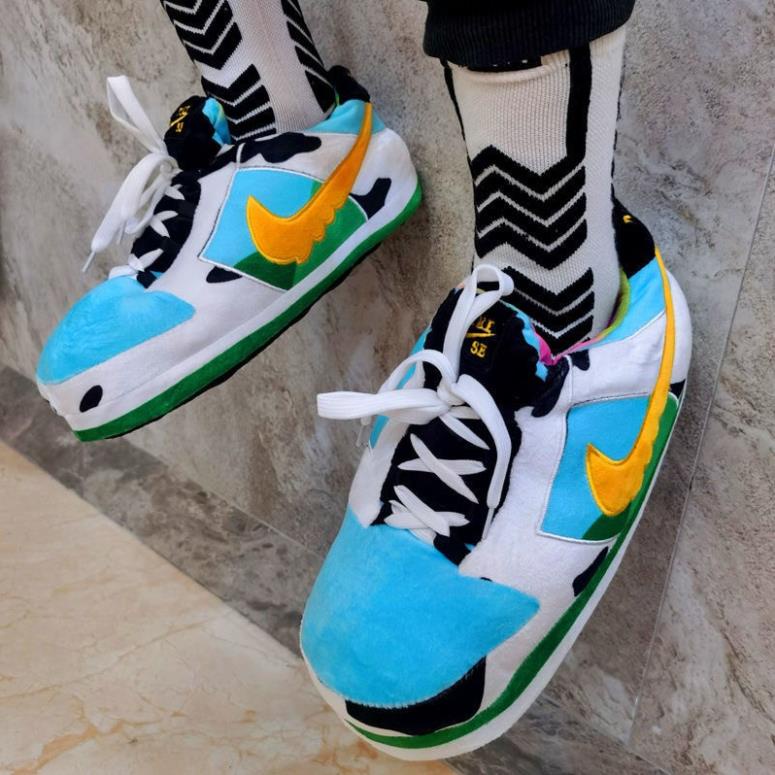 Giày bông đi trong nhà Đế CAO SU đi ra đường thoải mái mùa đông HÀNG CÓ SẴN vyvyshop