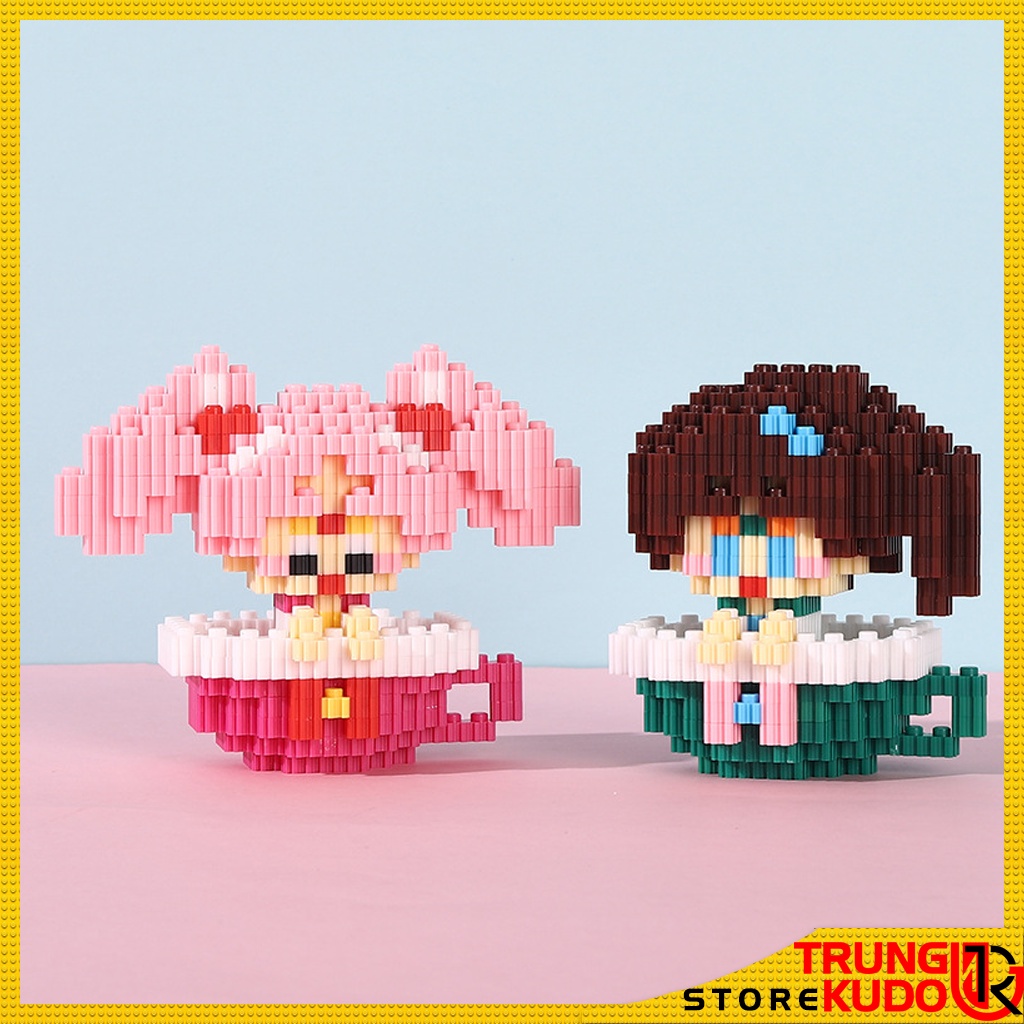 Mô hình hoạt hình ngồi cốc các nhân vật Doremon, Stella Lou, Cinamoroll, Stitch làm quà tặng bạn bè, đồ decor