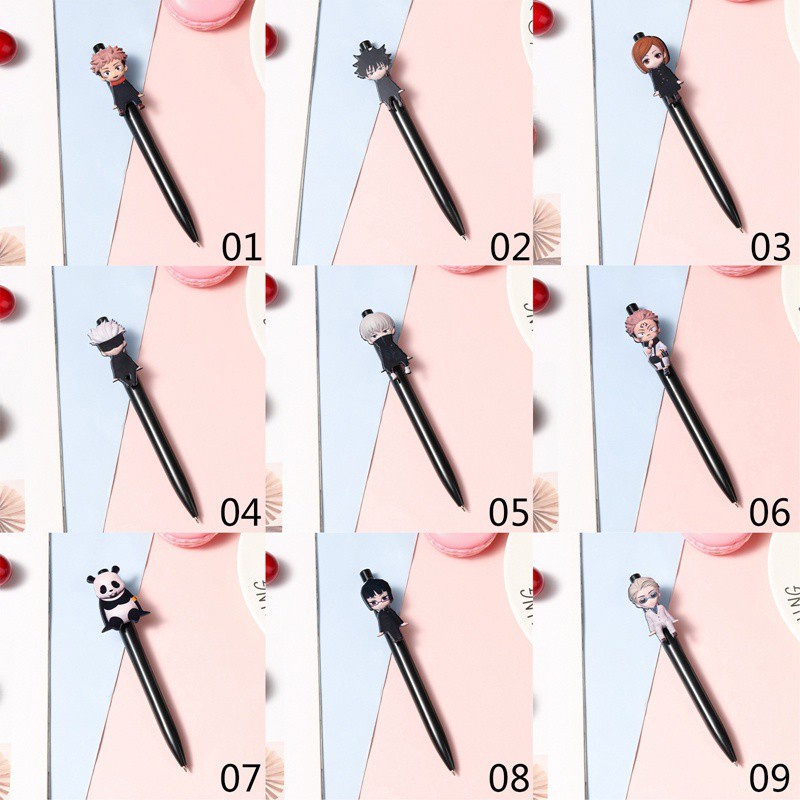 Bút bi acrylic họa tiết anime nhật bản kích thước 14cm