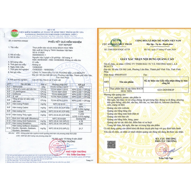 Bách Hoa Tiên - Cốm nội tiết trắng da tăng cường sinh lý nữ hiệu quả - 1 Gói - Hàng chính hãng