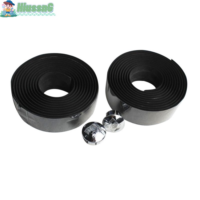 Dây Quấn Tay Lái Xe Đạp Bằng Xốp Mềm Chống Trượt Chống Mồ Hôi Kèm 2 Nút Cắm