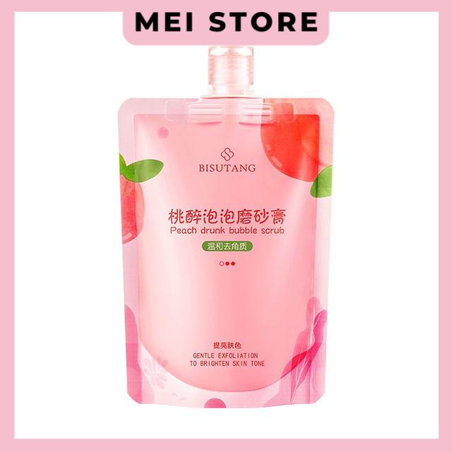 Tẩy Tế Bào Chết Đào Bisutang Peach Drunk Bubble Scrub