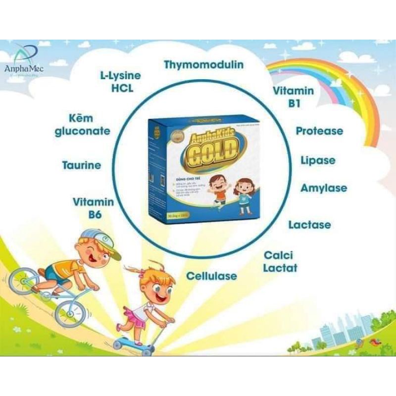 Anphakids Gold tăng sức đề kháng cho trẻ