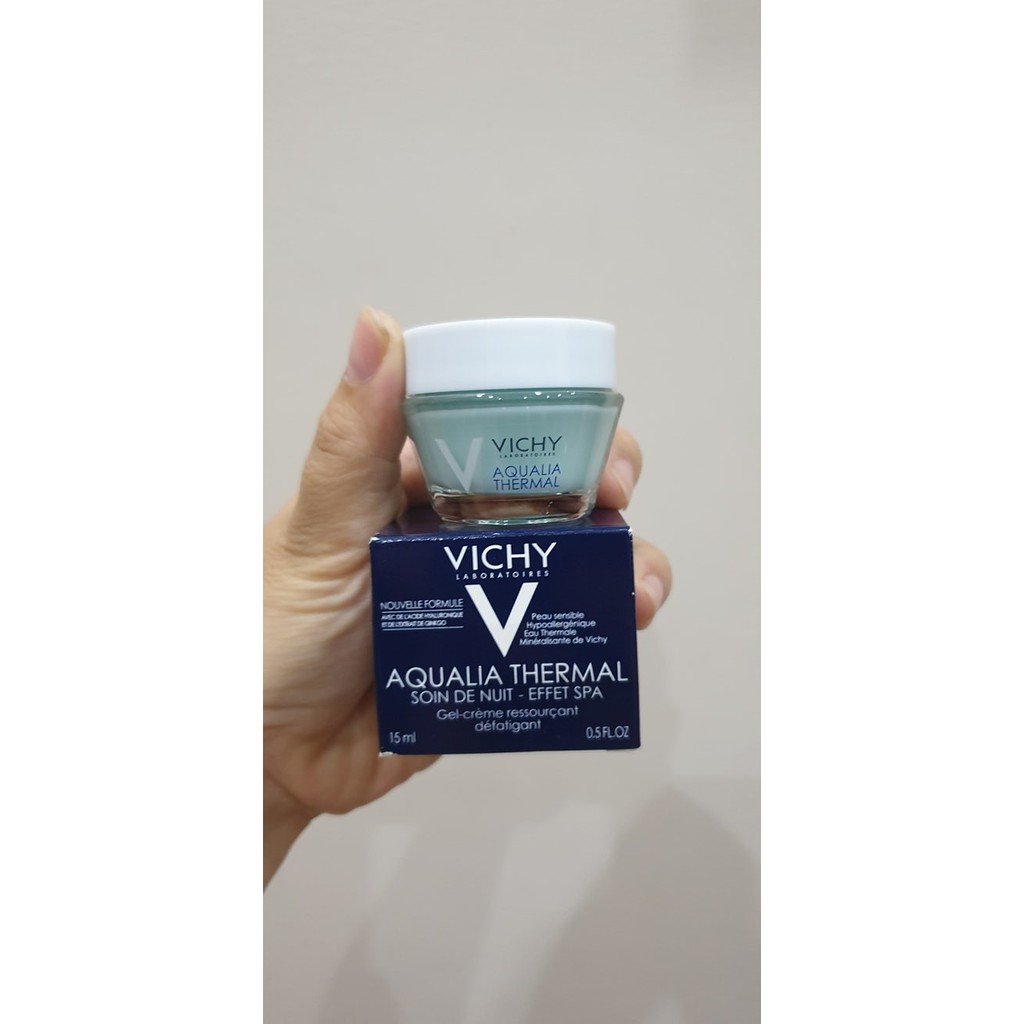 Mặt nạ ngủ cung cấp nước tức thì Vichy Aqualia Thermal Night Spa 15ml