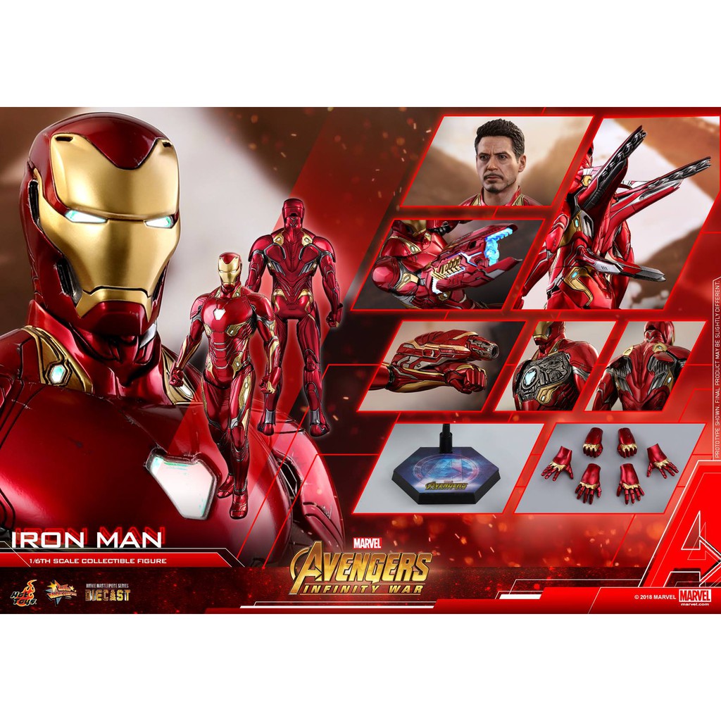 Figura Coleccionable Hot Toys Iron Man (Mark V) 1:6 de Escala HOT TOYS