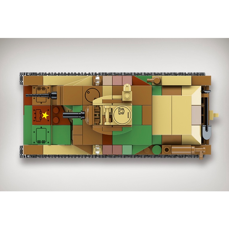 Set 403 Mô Hình Xe Tăng MOC WW2 Type 92 Đồ Chơi Cho Bé