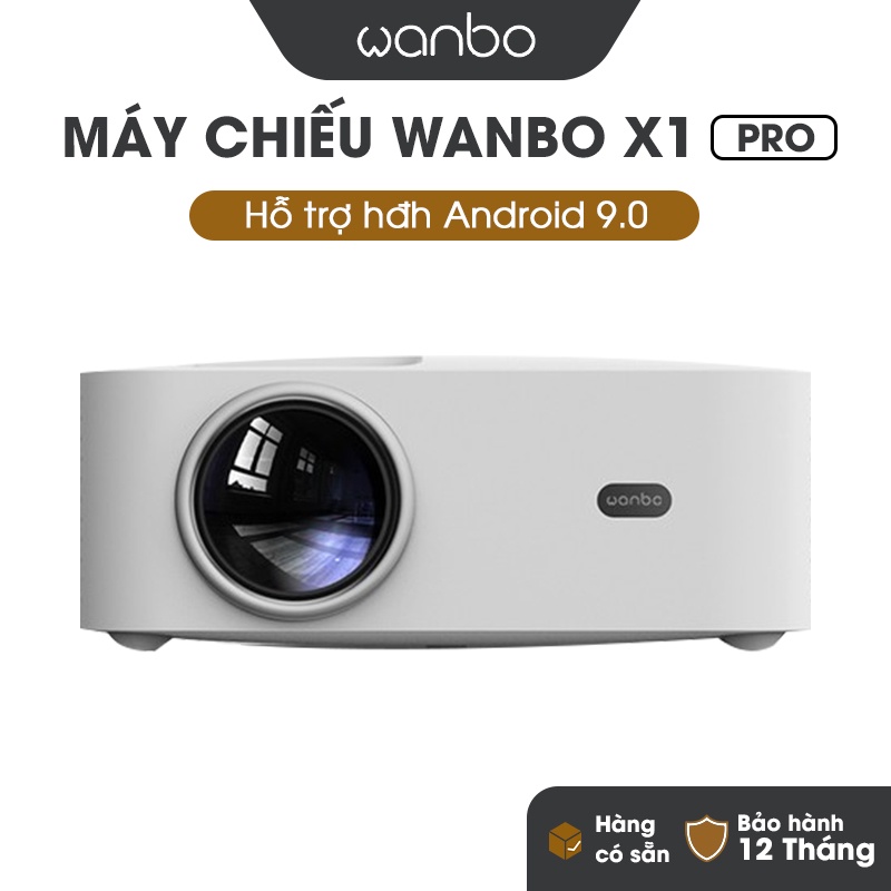 Máy chiếu thông minh Wanbo X1 Pro sử dụng Android 9.0 / 8GB RAM - Hiệu chỉnh Keystone / Rạp phim tại nhà