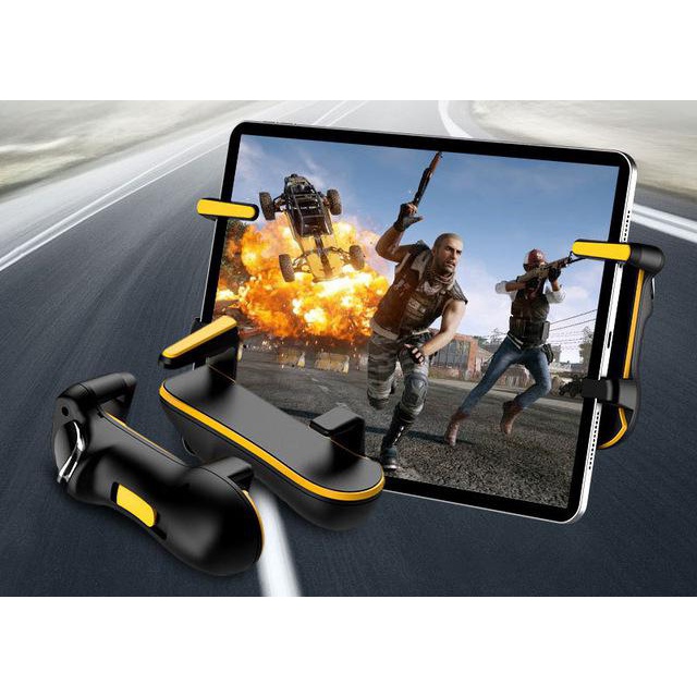 Tay cầm chơi game cho ipad tích hợp nút bắn auto tab chơi pubg ff tốc chiến.