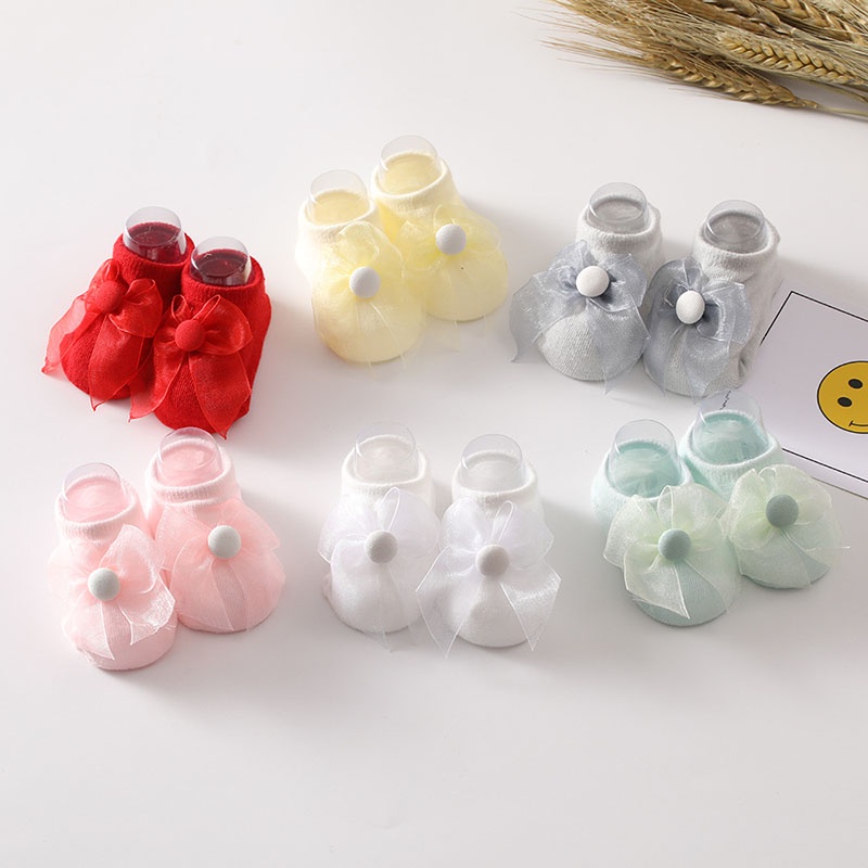 Bộ 2 đôi tất công chúa dễ thương thoải mái cho bé gái