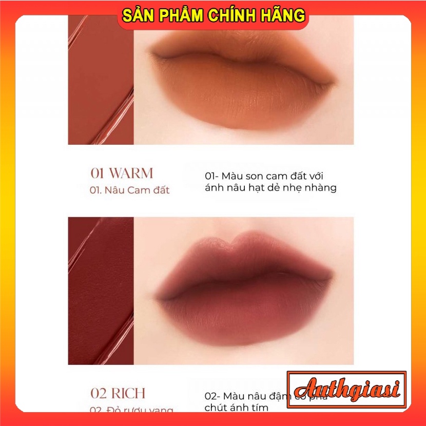 Son kem IBIM Bare Mousse Lip Tint mềm mịn môi lâu trôi lên màu cực sang xịn mịn