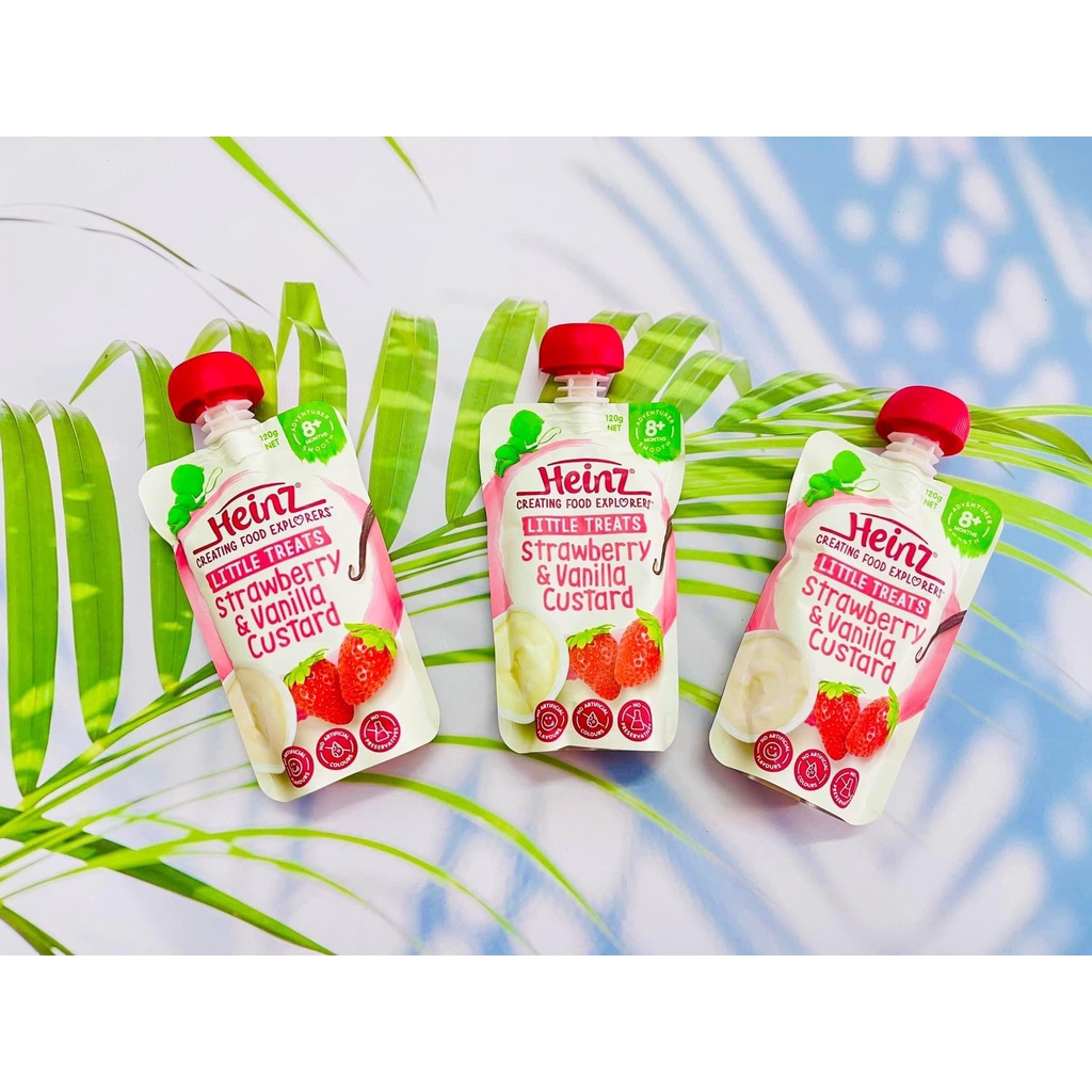 Váng sữa hoa quả nghiền Heinz Úc cho bé từ 6 tháng, Suzy Baby