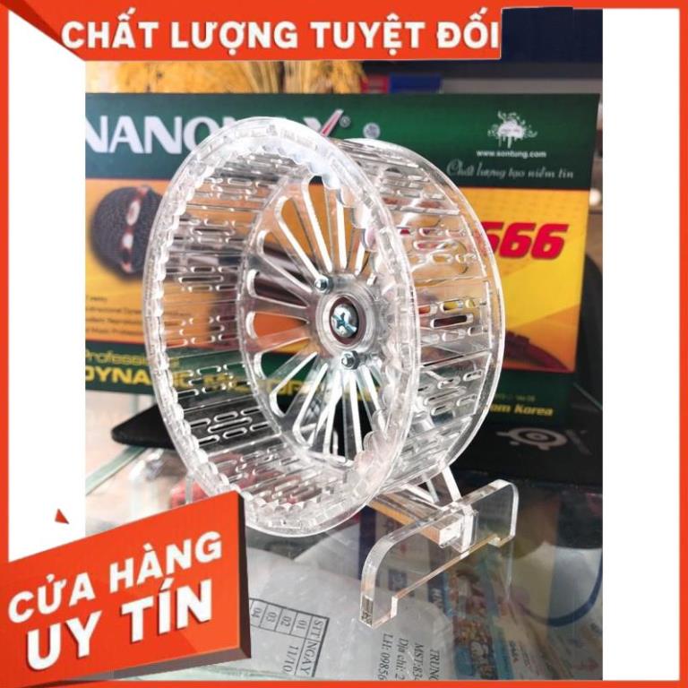 Vòng quay trong suốt, hamster Wheel, Size S D 12.5cm