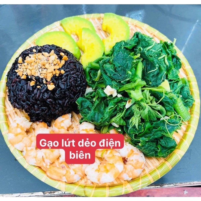 Gạo  lứt đen  dẻo Điện  Biên