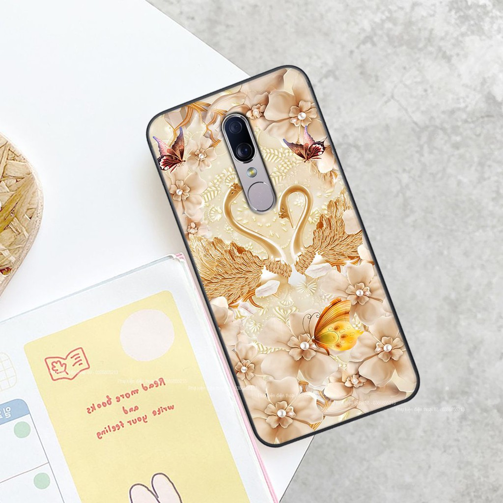 Ốp lưng Oppo F11 hình hình hoa, thiên nga, đẹp thời trang - CAO CẤP - SANG TRỌNG