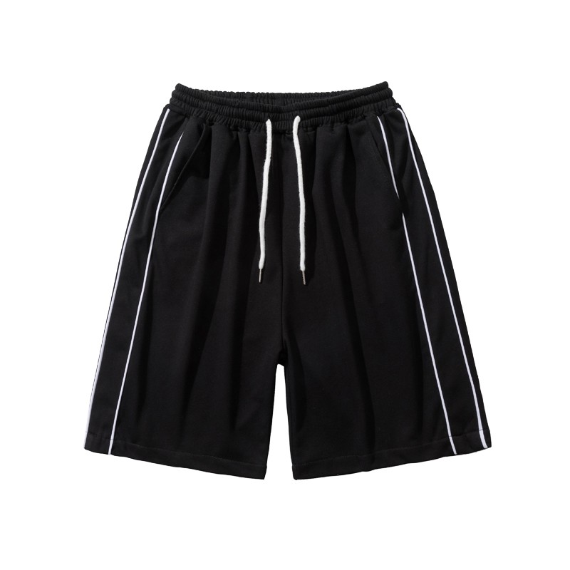 Quần short/ sooc nam nữ  ống rộng sọc trắng outfits unisex quần đùi thể thao năng động thoải mái cho mùa hè QS14 | BigBuy360 - bigbuy360.vn