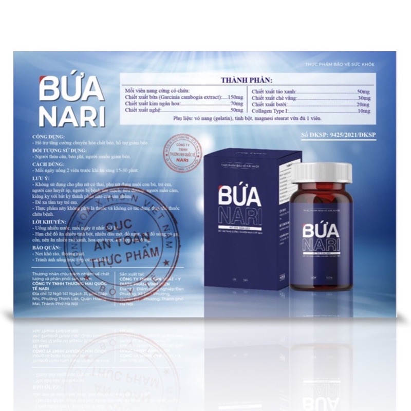 Hô Trợ Giảm Béo Bứa NARI