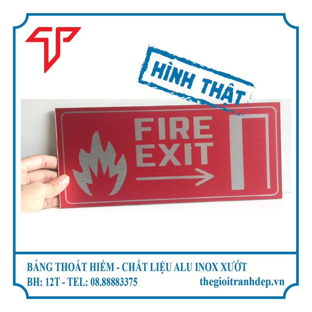 Bảng chỉ dẫn lối thoát hiểm, bảng exit, bảng chỉ dẫn exit, biển hướng dẫn exit giá tốt nhất