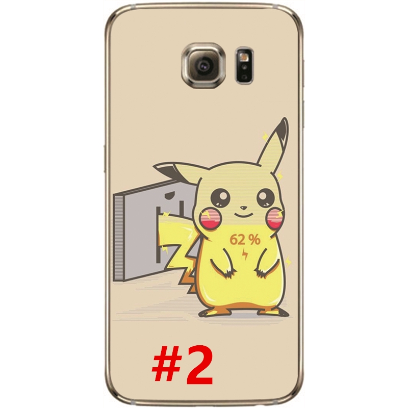 Ốp Lưng Silicone Mềm In Hình Pikachu Cho Samsung Galaxy S6 Edge Plus / S5 / S4 / I9600 / I9500