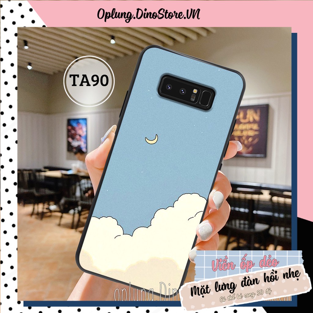 Ốp điện thoại Samsung Galaxy Note 8 - Note 9 - S10 Plus - S10 5G - Ốp lưng Samsung in hình bầu trời mặt trăng cực đẹp.