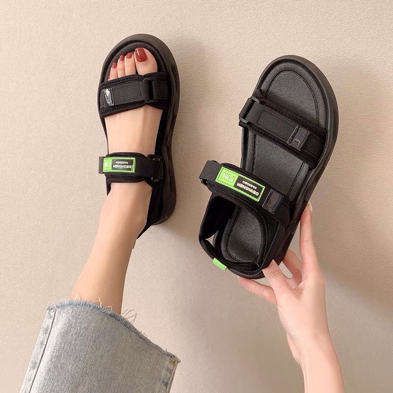 Dép Sandal quai hậu nữ đế cao su siêu mềm mẫu mới 008