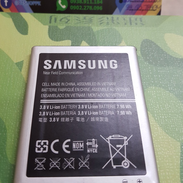 PIN GALAXY S3 CHÍNH HÃNG, DUNG LƯỢNG 2100MAH, EB-L1G6LLU (PIN CHÍNH HÃNG CÓ MẠCH NFC)