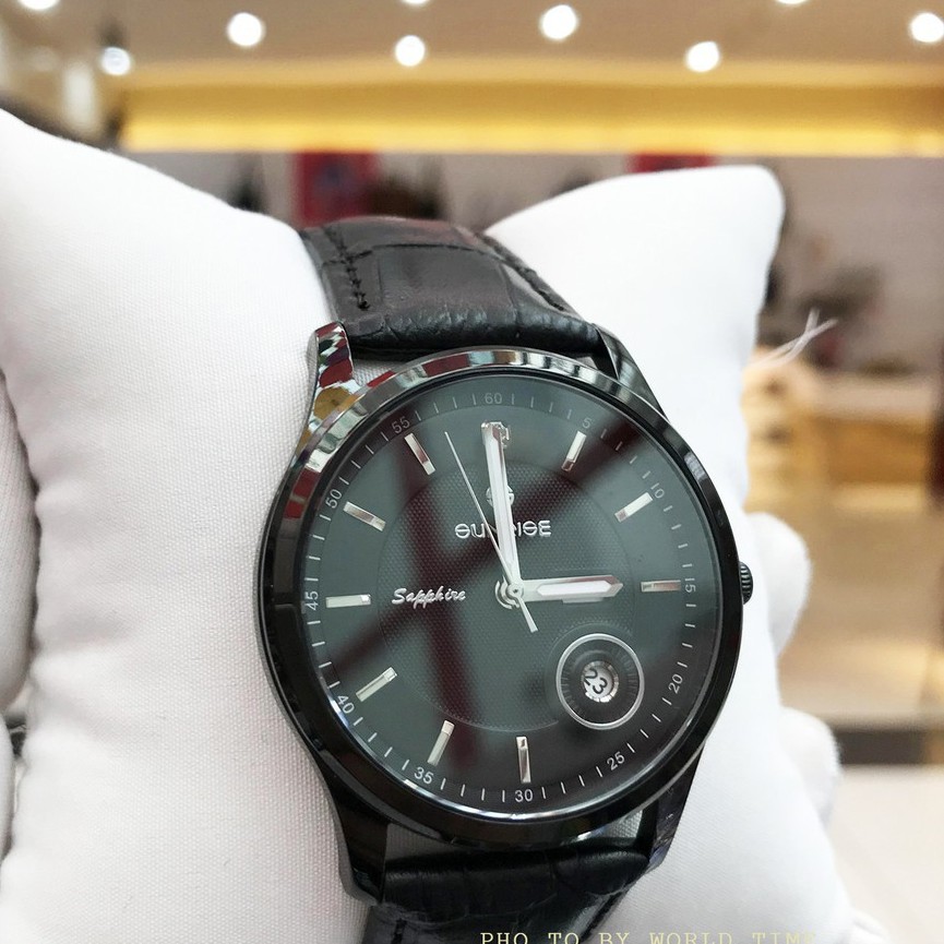 Đồng Hồ Nam Sunrise DM784SWA [ Chính Hãng Full Box ] Sapphire Chống Xước - Chống Nước- Dây Da | BigBuy360 - bigbuy360.vn