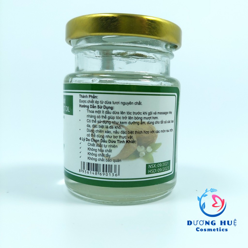 Dầu dừa nguyên chất extra virgin coconut oil 100ml ( Chính Hãng)