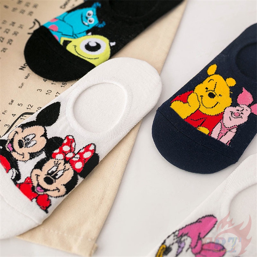 ❀ Vớ Mắt Cá Chân Q-1 Hoạt Hình Disney ❀ 1 Đôi Tất Ngắn Thời Trang Hip Hop Đường Phố Unisex