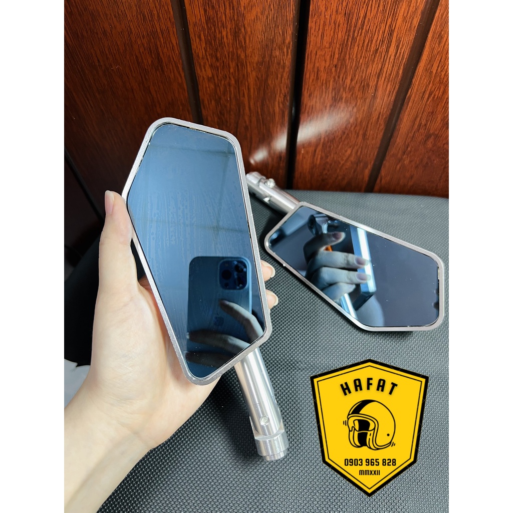 Kiếng/Gương Xe Kiểu Iphone Xéo - Gắn Mọi Loại Xe