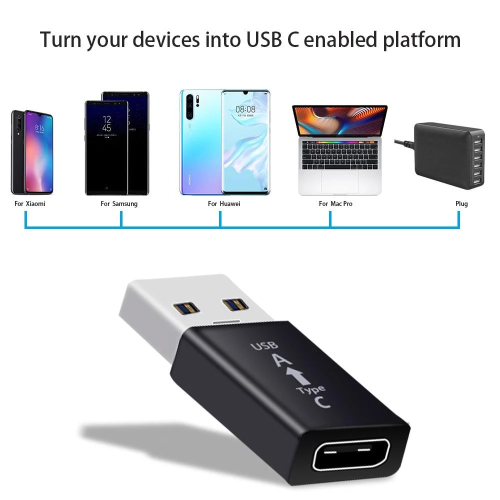 Đầu chuyển đổi type-c sang usb 3.0 bằng nhôm nhỏ gọn đa năng cao cấp cho laptop / điện thoại