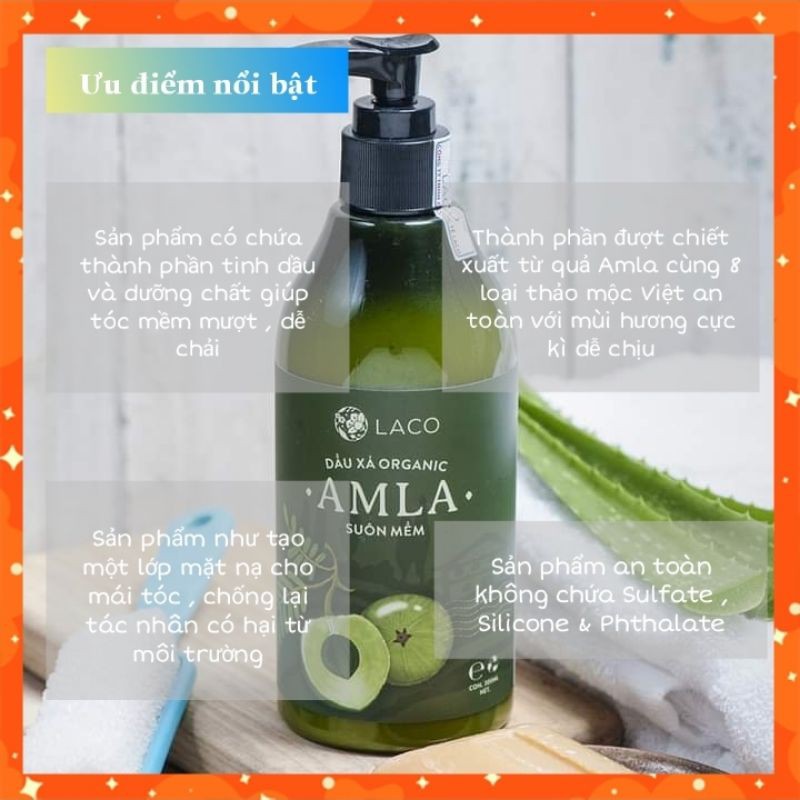 Dầu xả Organic Amla 300ml - Gao Beautiful