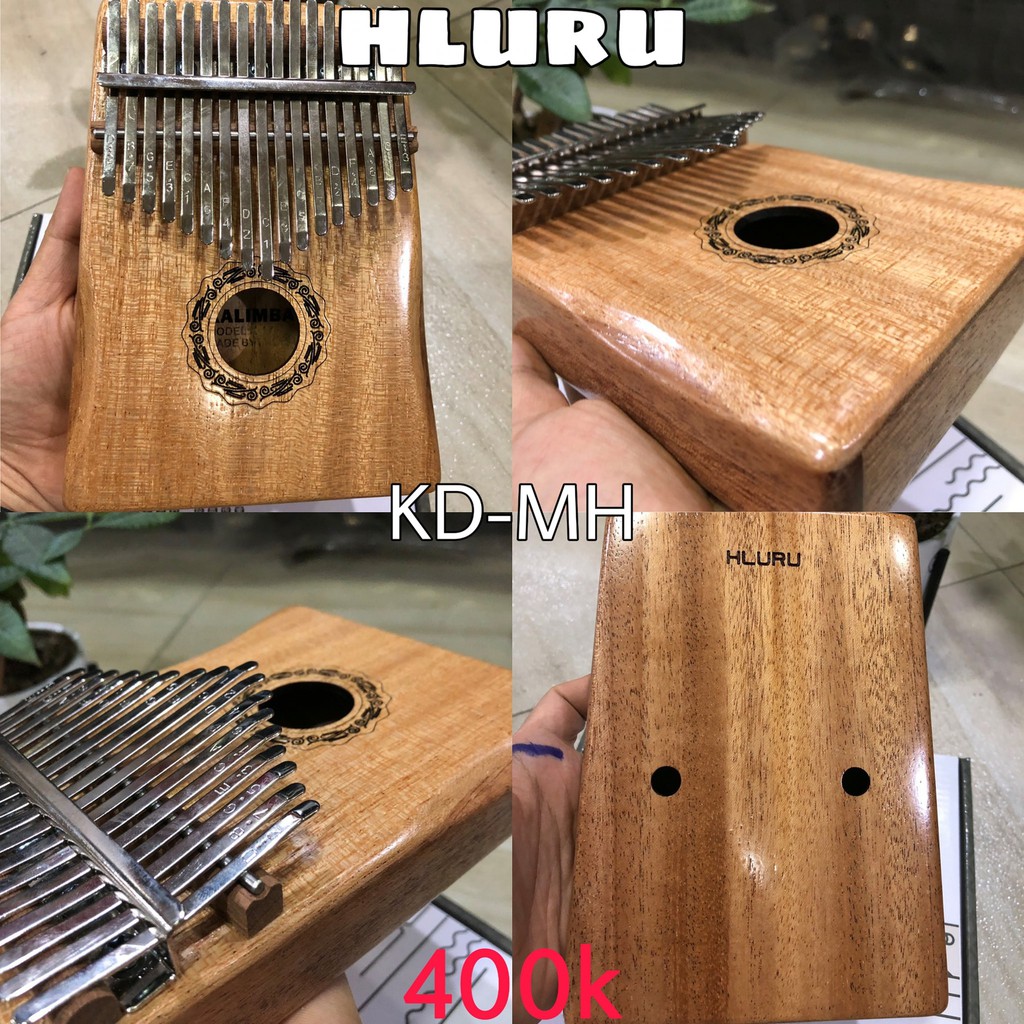 Đàn Kalimba 17 Phím Hluru KD-MH và KD-WA (Gỗ Mahogany, Walnut) - Nhạc Cụ Tiến Mạnh Music