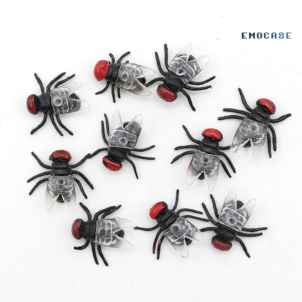 Bộ 20 Mô Hình Con Ruồi Mini Chống Bay Độc Đáo Trang Trí Tiệc Halloween