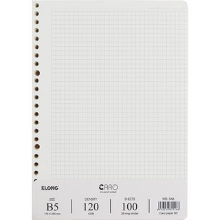 Ruột sổ còng caro b5 - 100 tờ; ms: 546