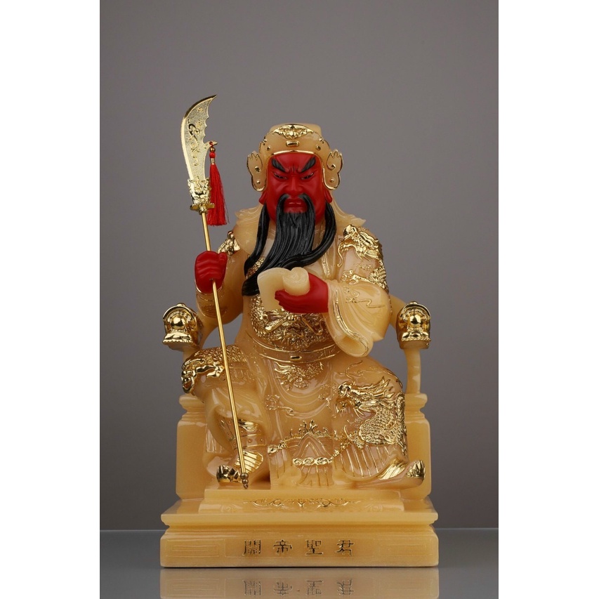 Tương Quan Công - Quan Thánh Đế Quan Ngồi Ghế phối màu cao cấp