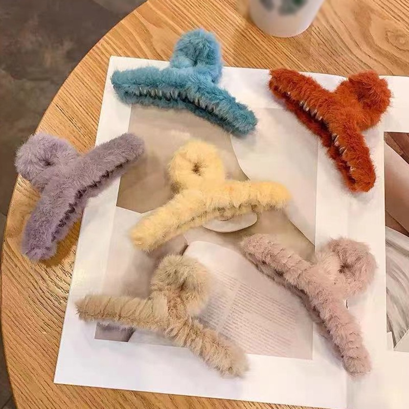 Kẹp tóc dài 12cm màu trơn thời trang dành cho nữ