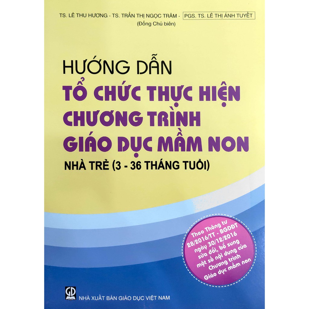 Sách Hướng dẫn tổ chức thực hiện chương trình giáo dục mầm non (Combo 4 cuốn)